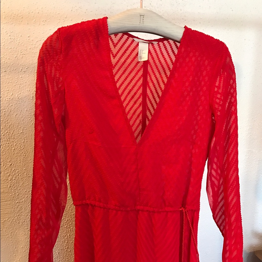 Red party dress